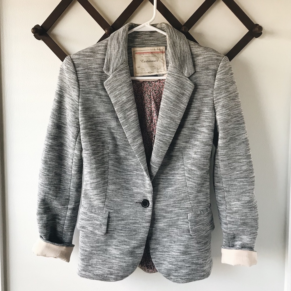 Anthropologie Gray Blazer